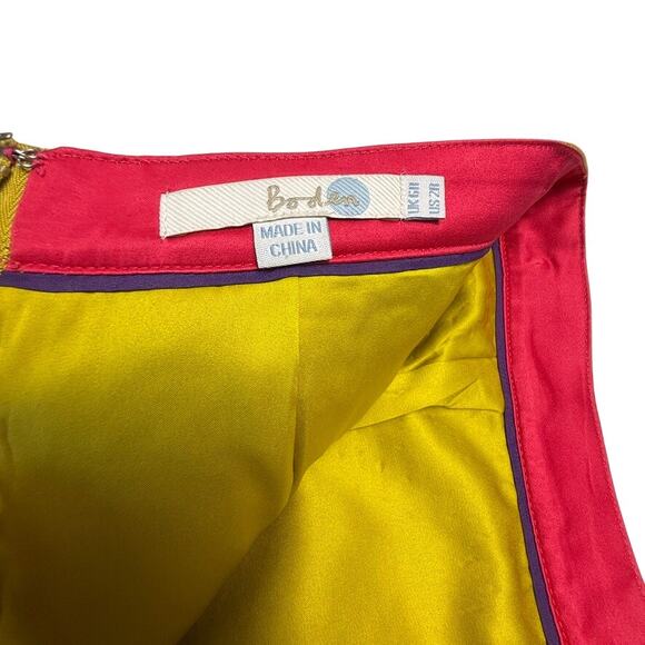 Boden Women’s Mustard Wool Blend Pencil Skirt Lined Size UK 10 / US 6 - Picture 5 of 10